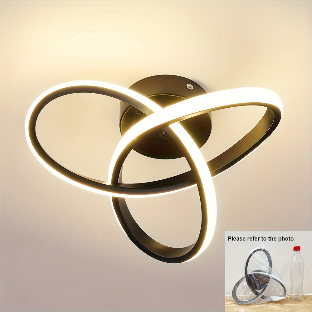 Modern LED Ceiling Light – Floral Design