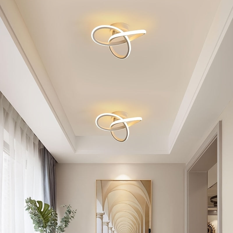 Modern LED Ceiling Light – Floral Design
