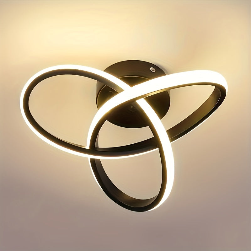Modern LED Ceiling Light – Floral Design